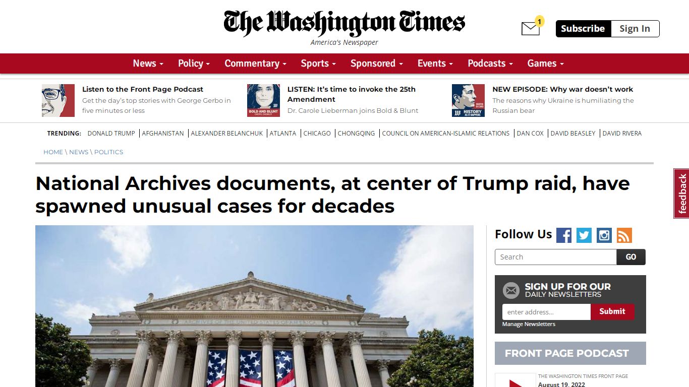 National Archives documents, at center of Trump raid, have spawned ...